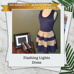 Flashing Lights Sleeveless Dress
